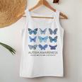 In April We Wear Blue Butterfly Autism Mental Health Women Tank Top Unique Gifts