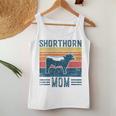 Best Cow Mom Vintage Cattle Shorthorn Women Tank Top Unique Gifts