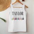 Boy Girl Groovy Taylor Personalized Name Birthday Bday Women Tank Top Personalized Gifts