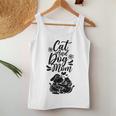 Cat And Dog Mom Dogs Lover Cats Mother Mommy Mama Mother's Women Tank Top Personalized Gifts