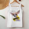 Chihuahua Hund Mama Papa Liebe Haustier Welpen ChiuauahaRaglan Tank Top Frauen Lustige Geschenke