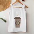 Coffee Cafe Carry Drink Caffeine Hot To Go Cup Latte Women Tank Top Unique Gifts