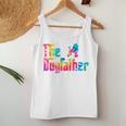 Cute Poodle Dogfather Tie Dye Father's Day Women Women Tank Top Unique Gifts