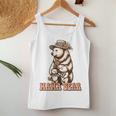 Damen Mama Bear Mom Muttertag Mit-Ausschnitt Tank Top Frauen Lustige Geschenke