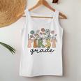 First Grade Teacher Wildflower Back To School Floral Outfits Women Tank Top Funny Gifts