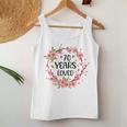 Floral 70 Years Old 70Th Birthday 70 Years Loved Women Tank Top Unique Gifts