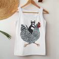 Cat Riding Chicken Tuxedo Cat On A Chicken Lover Women Tank Top Funny Gifts