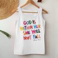 God Is Within Her She Will Not Fall Rainbow Women Tank Top Unique Gifts