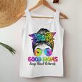 Good Moms Say Bad Words Mother's Day Messy Bun Tie Dye Women Tank Top Unique Gifts