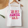 Groovy In My Auntie Era Baby Announcement Aunt Mother's Day Women Tank Top Unique Gifts