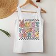 Groovy Last Day Of School 4Th Grade Peace Out Fourth Grade Women Tank Top Unique Gifts
