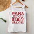 Groovy Mama Of A Heart Warrior Chd Awareness Heart Disease Women Tank Top Personalized Gifts