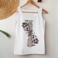 Grow Through It Floral Spine Mental Health Awareness On Back Women Tank Top Unique Gifts