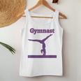 Gymnastics Girl Balance Beam Pink Purple Pastel Women Tank Top Unique Gifts