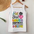Just A Girl Who Loves Softball And Slime Sports Women Tank Top Unique Gifts