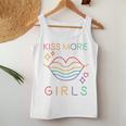 Kiss More Girls Lgbt Cute Lesbian Lips Pride Month Women Tank Top Unique Gifts