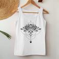 Lotus Flower Om Symbol Yoga Lovers Meditation Moon Idea Women Tank Top Unique Gifts