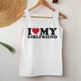 I Love My Girlfriend Gf I Heart My Girlfriend Gf White Women Tank Top Funny Gifts