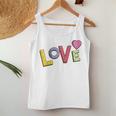 Love Überall Sogar Auf Liebe Süß Mama Papa Raglan Tank Top Frauen Lustige Geschenke