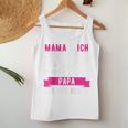 Mama Und Ich Sind Uns Einig Papa Ist Der Beste Raglan Tank Top Frauen Lustige Geschenke