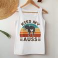 Mini Australian Shepherd Kiss My Auss Funnny Dog Mom Dad Women Tank Top Unique Gifts