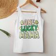 One Lucky Mama Groovy Retro Mama St Patrick's Day Women Tank Top Unique Gifts