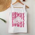 Pink Howdy Cowboy Rodeo Hat For Retro Cowgirl Women Tank Top Personalized Gifts