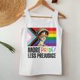 More Pride Less Prejudice Lgbtq Rainbow Pride Month Women Tank Top Unique Gifts