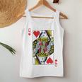 Queen Of Hearts Mardi Gras Costume Playing Card Women Tank Top Personalized Gifts