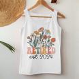 Retired 2024 Retirement For 2024 Wildflower Women Tank Top Funny Gifts