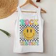 Retro Groovy Test Day Rock The Test Smile Hippie Girls Women Women Tank Top Funny Gifts