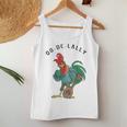 Retro Oo-De-Lally Singing Rooster Vintage Guitar Chicken Women Tank Top Personalized Gifts