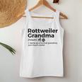 Rottweiler Grandma Definition Rottweiler Owner Dog Women Tank Top Unique Gifts