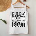 Rule 1 Don't Fall Off The Boat Cruise Ship Vacation Women Tank Top Unique Gifts