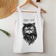 Hiss Off Cute Cat Pun Punny Meow Cat Lover Dad Mom Women Tank Top Funny Gifts