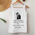 Sarcastic Cat Have I Scratched Anyone Today Black Cat Women Tank Top Personalized Gifts