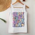 In My Summer Break Era Groovy Smile Face Summer Vacation Women Tank Top Unique Gifts