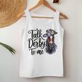 Talk Derby To Me Racing Horse Humor Quote Women Tank Top Funny Gifts