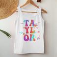 Taylor Girl First Name Personalized Groovy Women Tank Top Funny Gifts