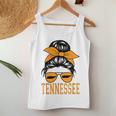 Tennessee State Tennessee Orange Game Day Messy Bun Tn Women Tank Top Unique Gifts