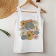 Twin Aunt Flowers Aunt Of Twins Twin Auntie Of Twins Women Tank Top Unique Gifts