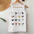 Types Of Chickens Farmer Costume Domestic Chicken Breeds Women Tank Top Personalized Gifts