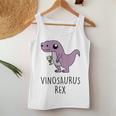 Vinosaurus Rex Dino Dinosaur Wine Wine Am Pm Fun Tank Top Frauen Lustige Geschenke