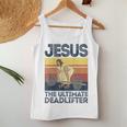 Vintage Jesus The Ultimate Deadlifter Christian Gym Women Tank Top Unique Gifts