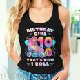 10Th Birthday Girl 10 Years Roller Skates Number 10 Women Tank Top Gifts for Her