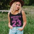 23Rd Birthday Sports Jersey23 Year Old Girl Pink Women Tank Top Gifts for Her