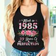 39 Year Old Made In 1985 Floral 39Th Birthday Women Women Tank Top Gifts for Her