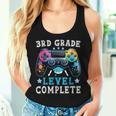 3Rd Grade Level Complete Last Day Of School Gamer Graduation Women Tank Top Gifts for Her