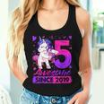 5 Years Old Flossing Unicorn 5Th Birthday Girl Party Women Tank Top Gifts for Her