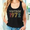 50Th Birthday For 1972 Vintage Retro Best Of Women Tank Top Gifts for Her